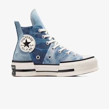  Converse Chuck 70 Plus Unisex Denim Platform Sneaker