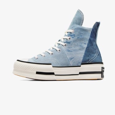  Converse Chuck 70 Plus Unisex Denim Platform Sneaker