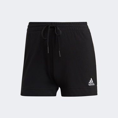  adidas Essentials Slim 3-Stripes Kadın Siyah Günlük Şort