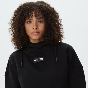  UNITED4 Kadın Siyah Sweatshirt