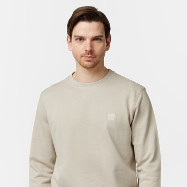  Boss Westart Erkek Bej Sweatshirt