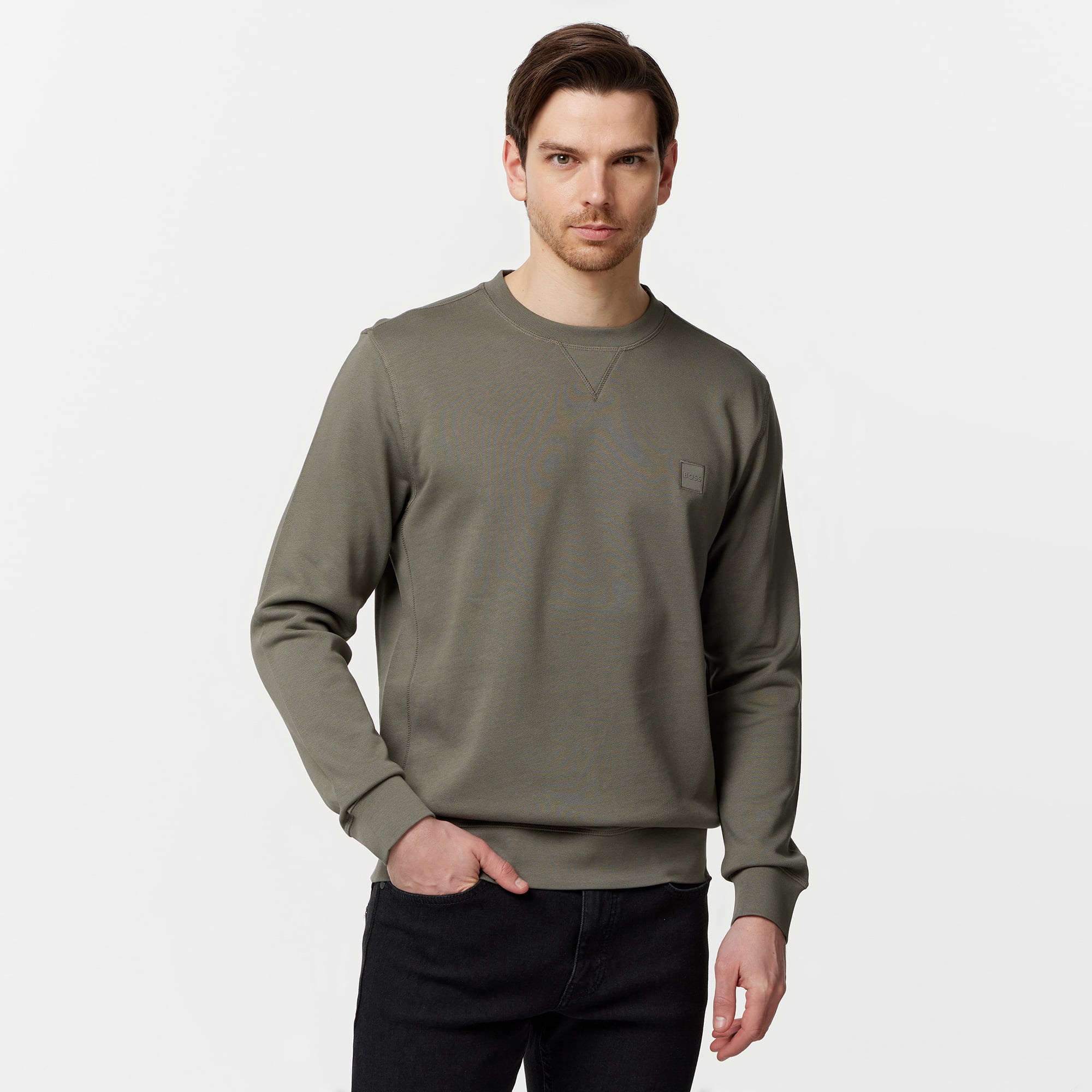  Boss Westart Erkek Gri Sweatshirt