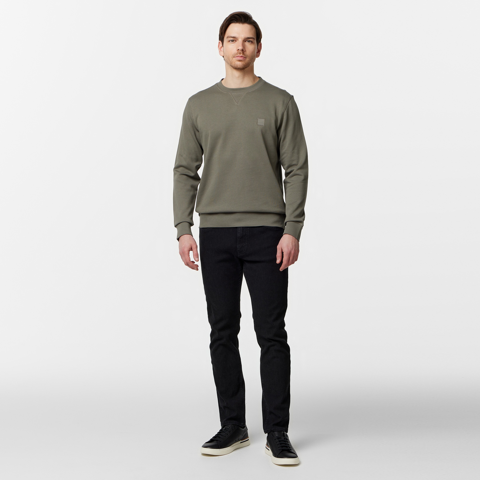 Boss Westart Erkek Gri Sweatshirt