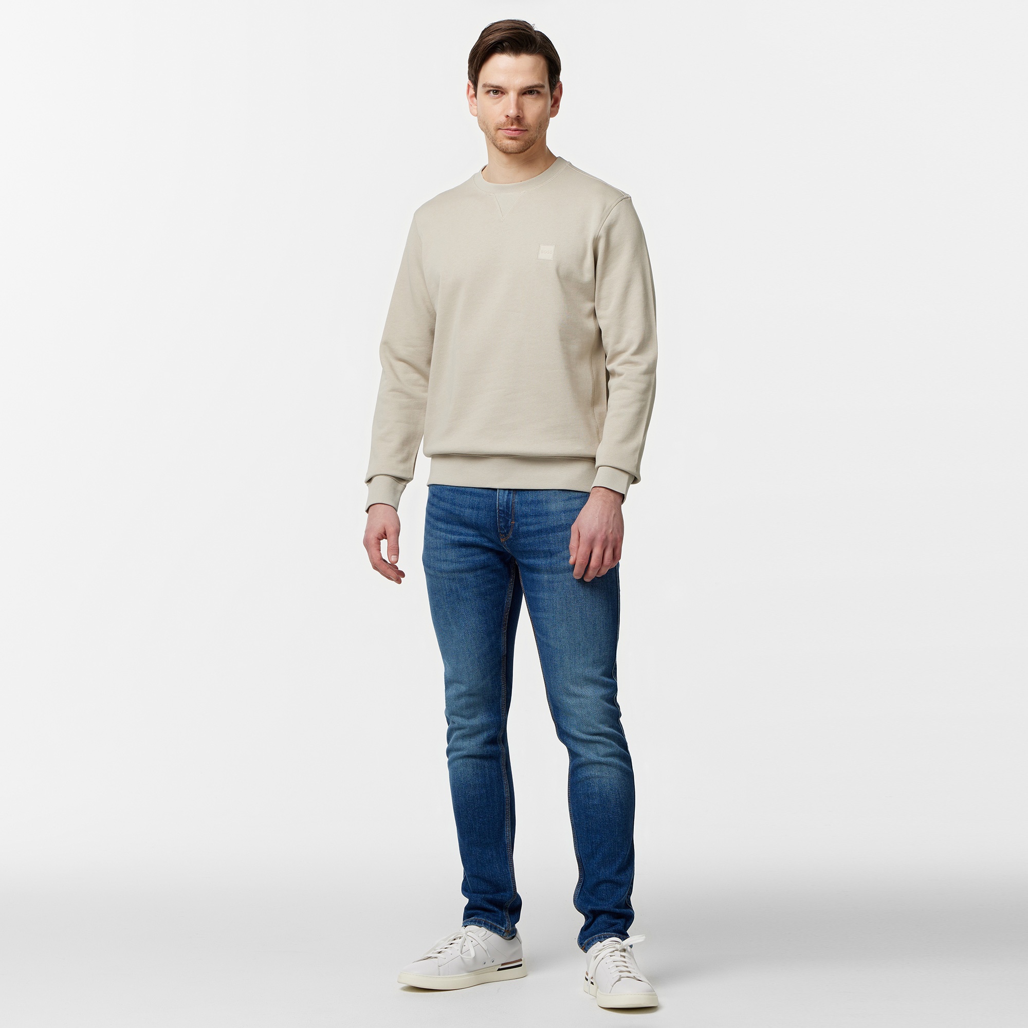 Boss Westart Erkek Bej Sweatshirt