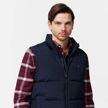  Tommy Hilfiger Erkek Lacivert Puffer Yelek