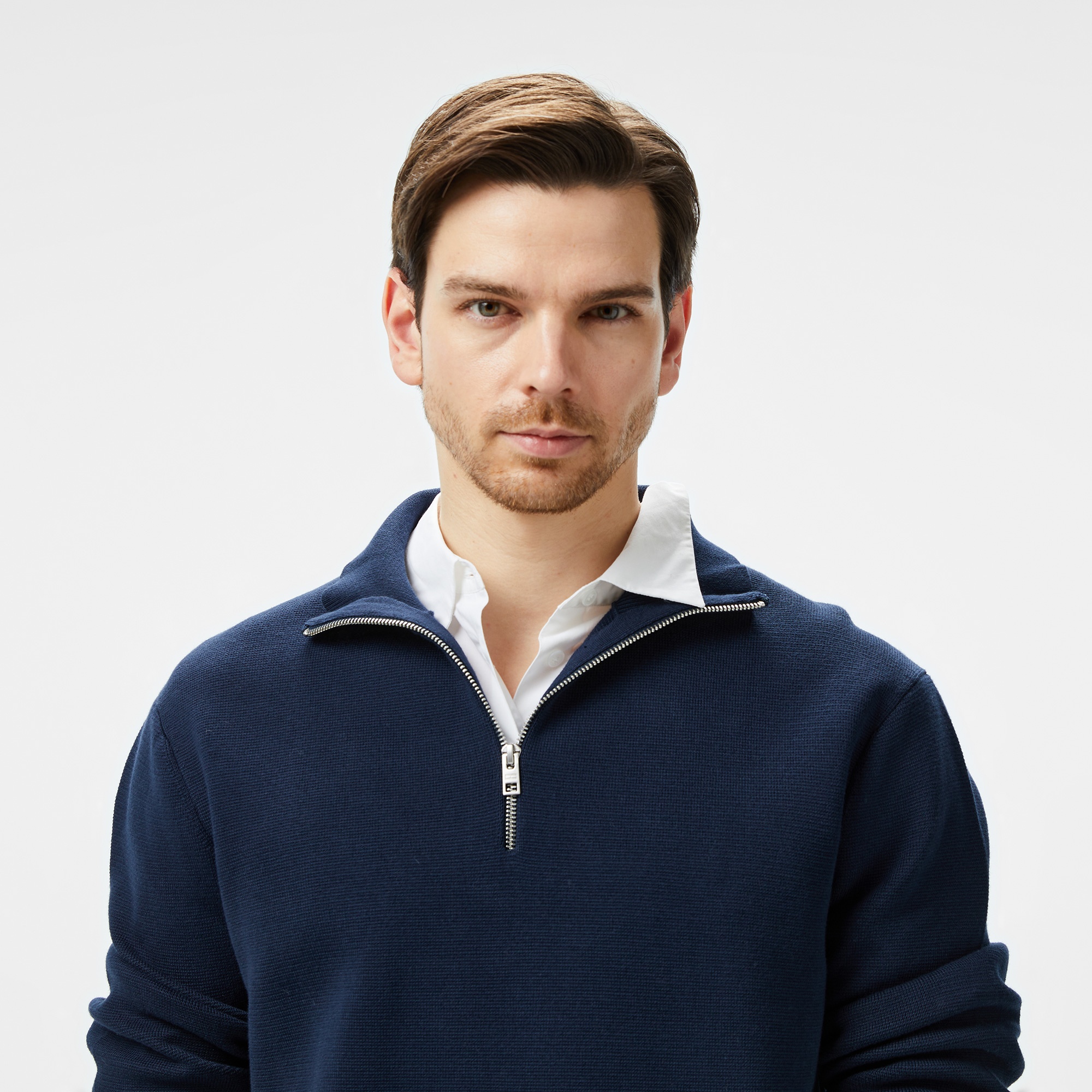 Tommy Jeans Erkek Mavi Triko