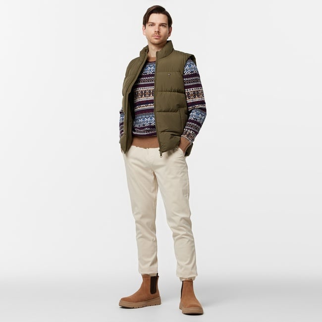  Tommy Jeans Erkek Bej Pantolon