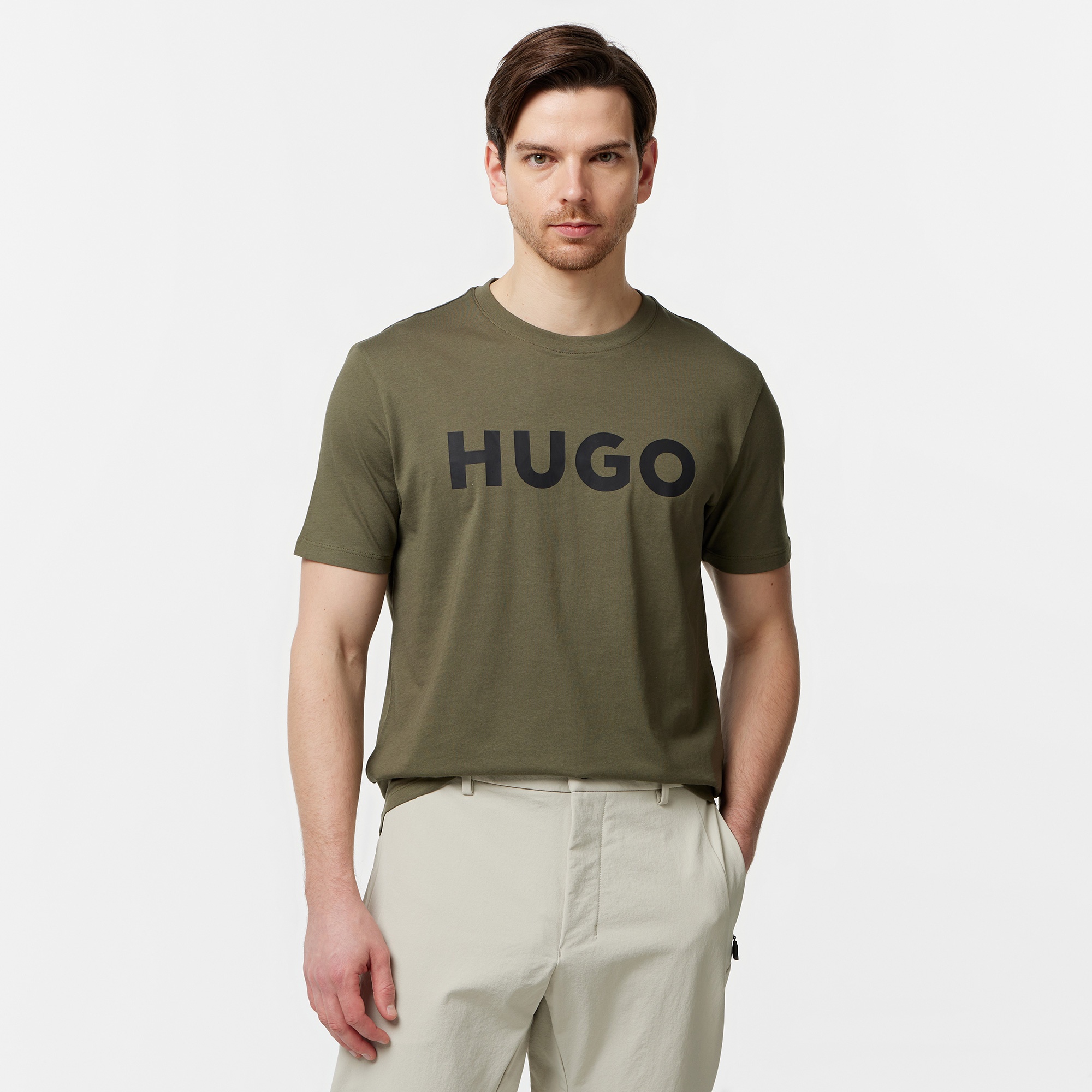 Hugo Dulivio Erkek Bej T-Shirt