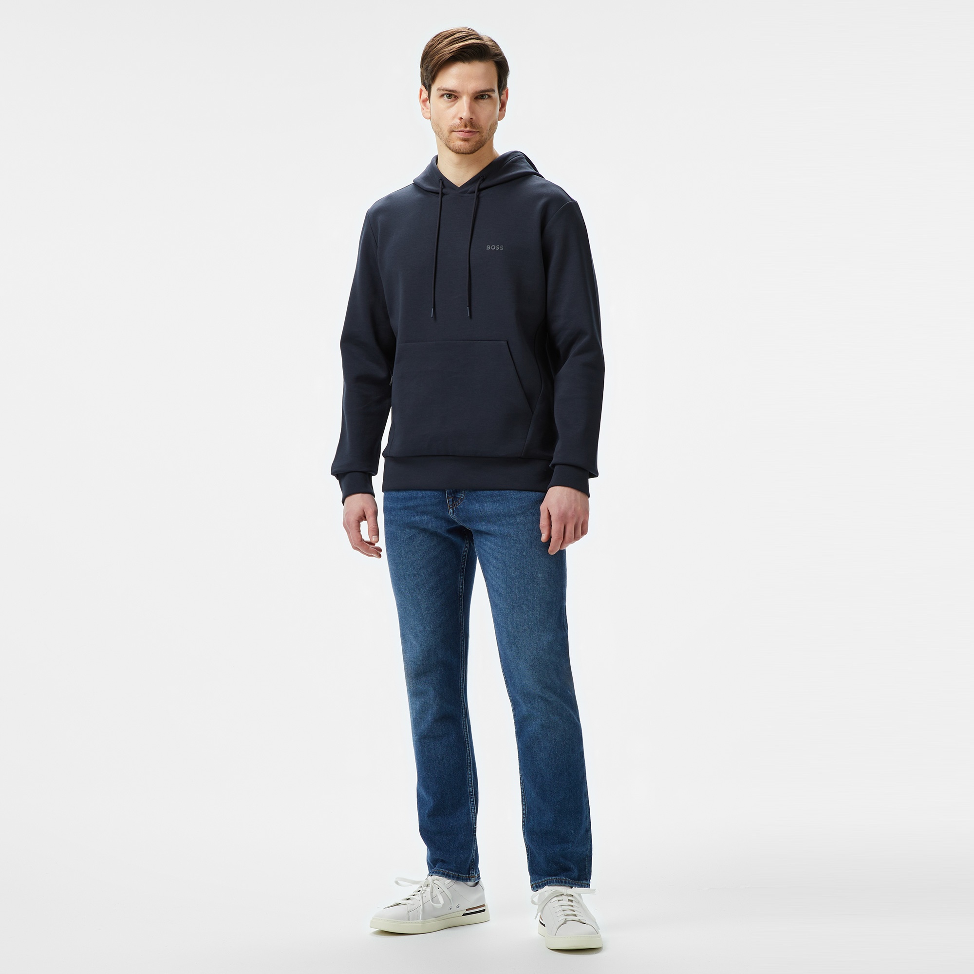 Boss Erkek Mavi Sweatshirt