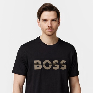  Boss Erkek Siyah T-Shirt