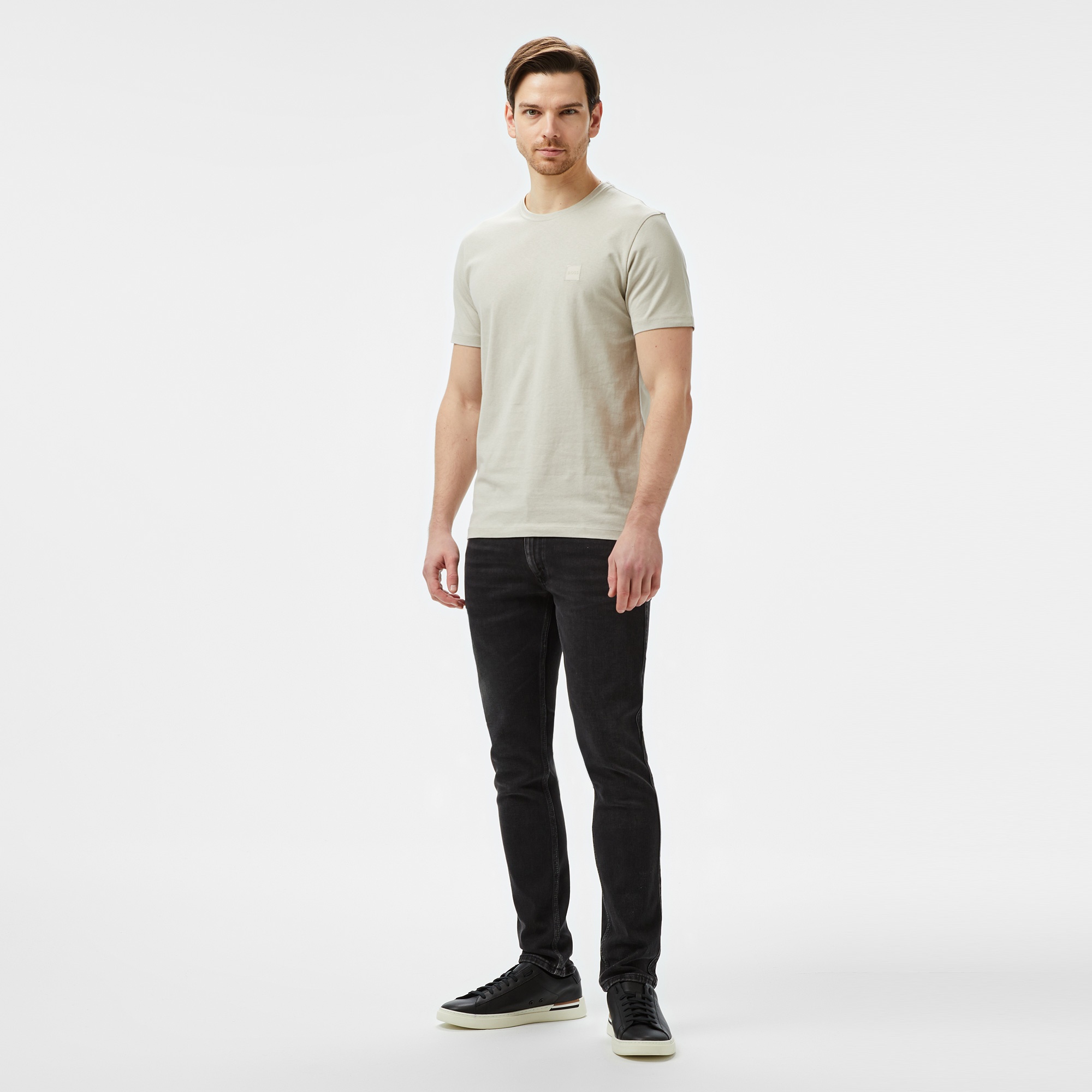 Boss Tales Erkek Bej T-Shirt