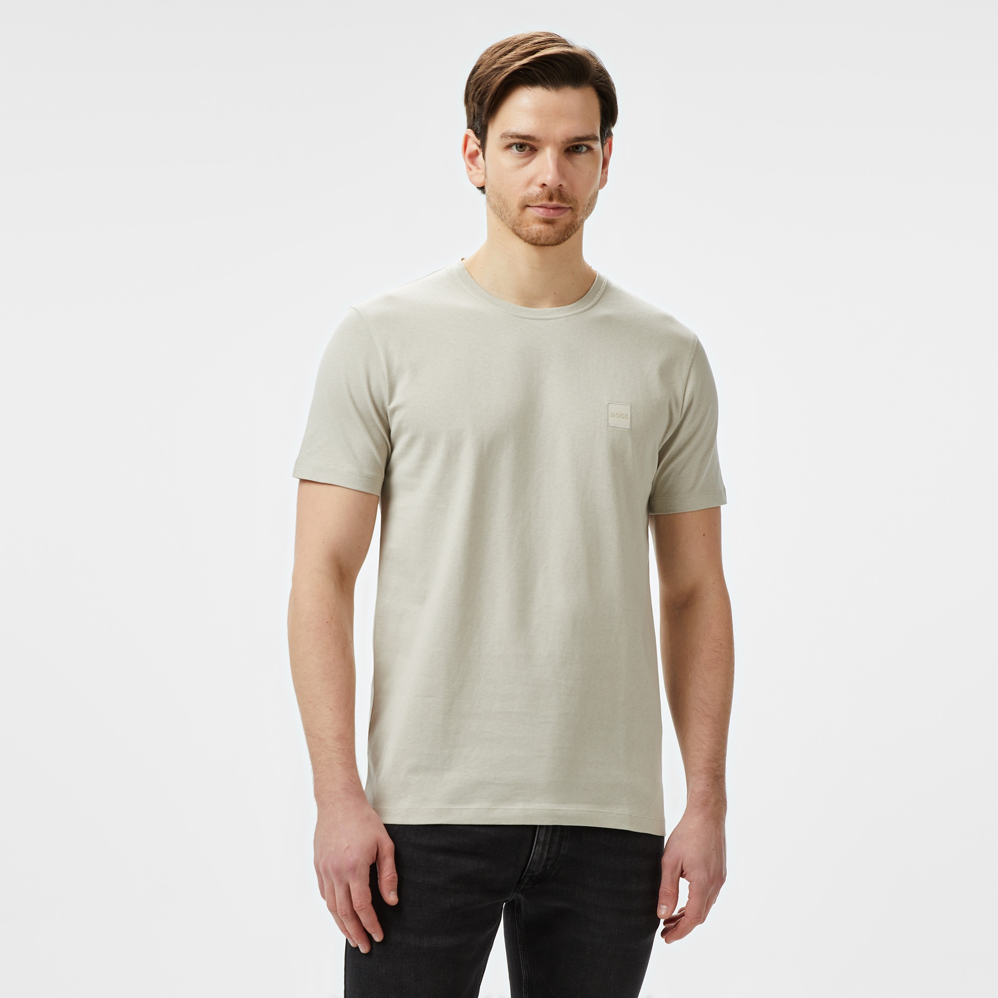 Boss Tales Erkek Bej T-Shirt