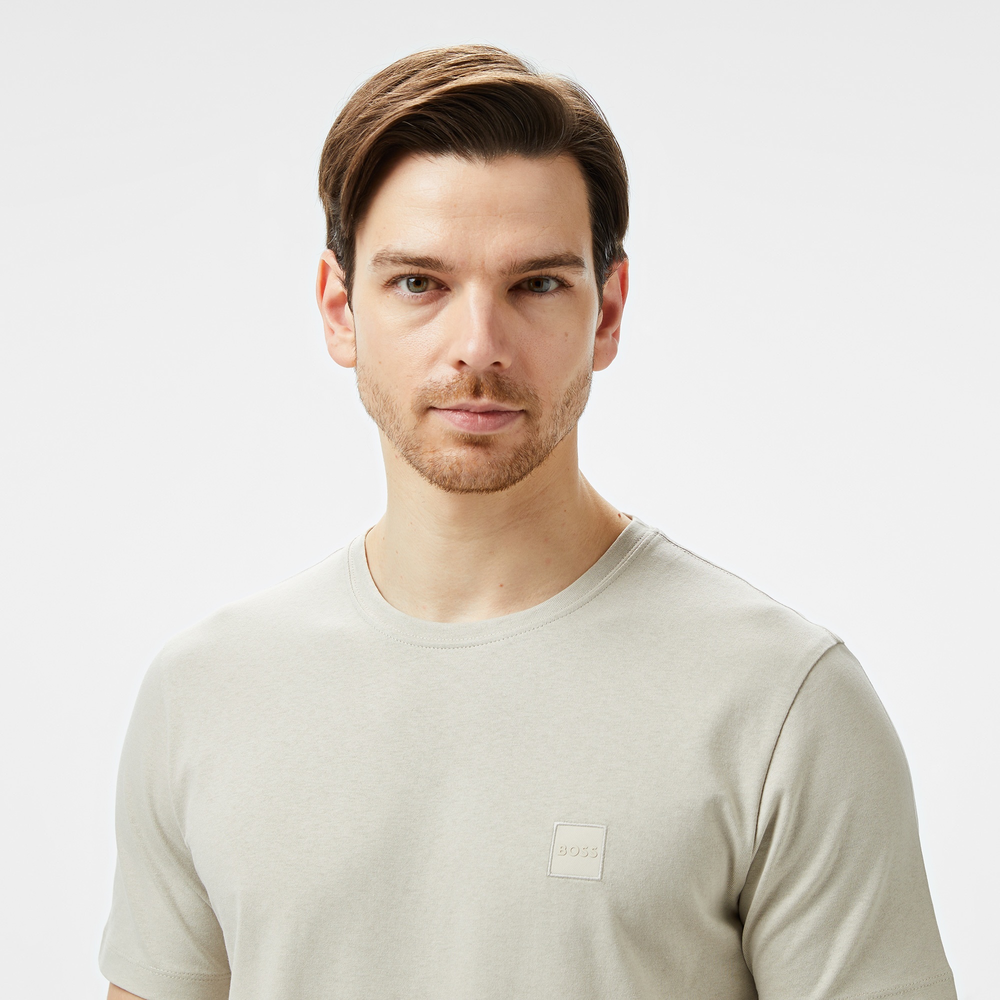 Boss Tales Erkek Bej T-Shirt