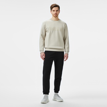  Boss Erkek Bej Sweatshirt