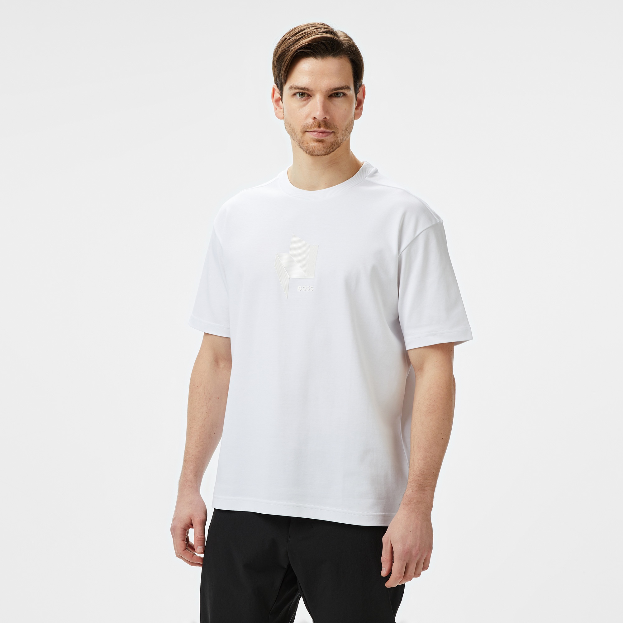 Boss Erkek Beyaz T-Shirt