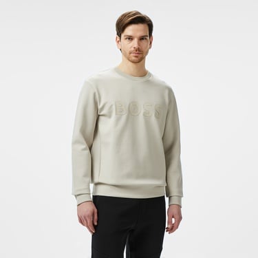  Boss Erkek Bej Sweatshirt