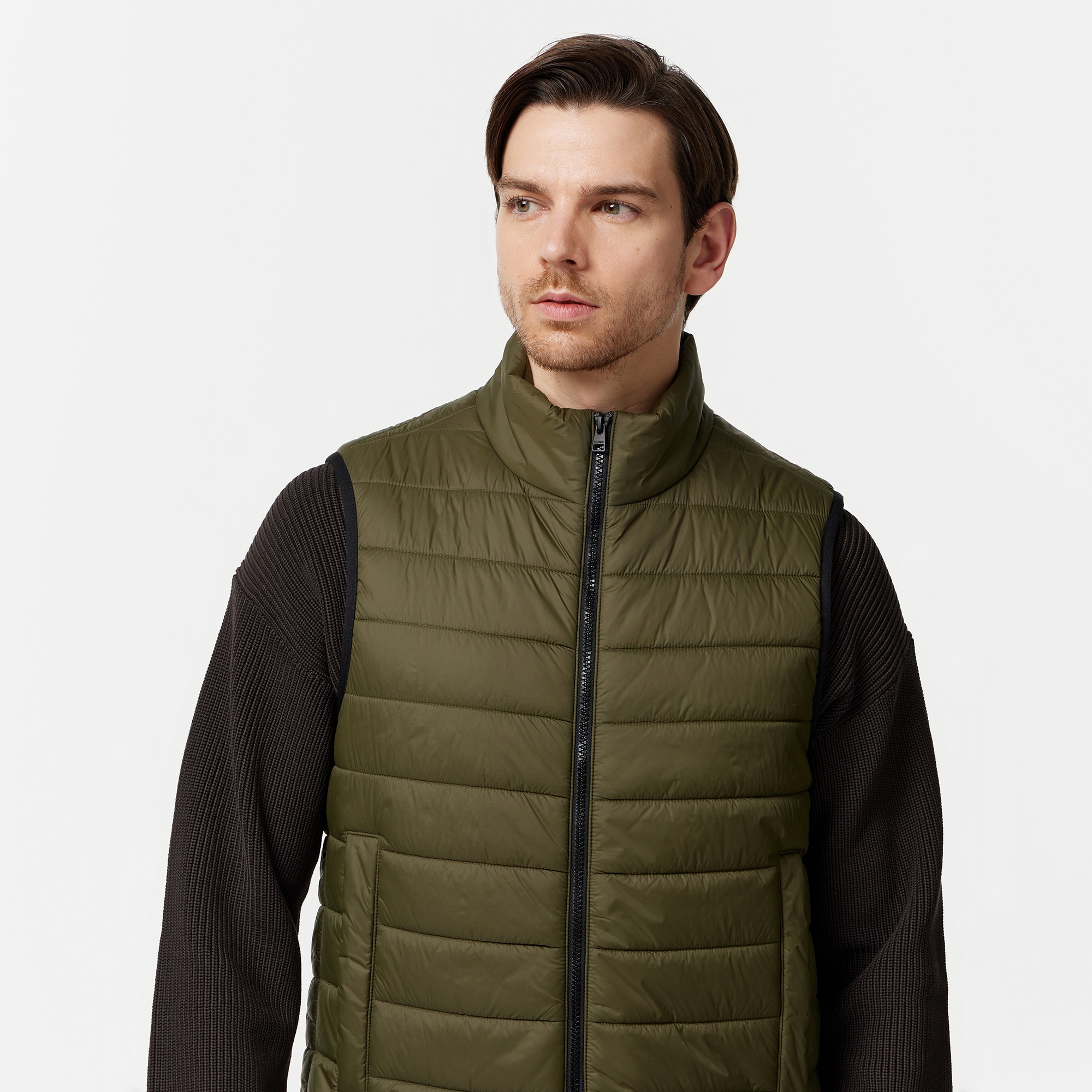 Hugo Brentino Erkek Haki Yelek