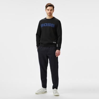  Boss Erkek Siyah Sweatshirt