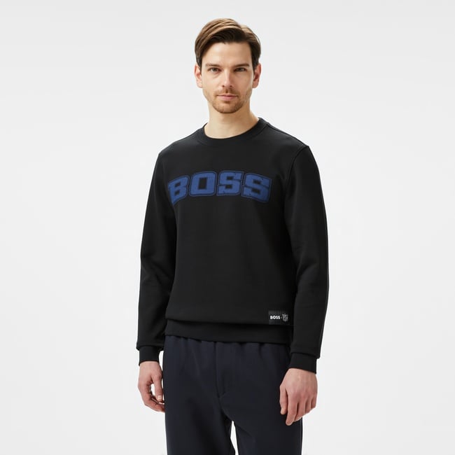  Boss Erkek Siyah Sweatshirt