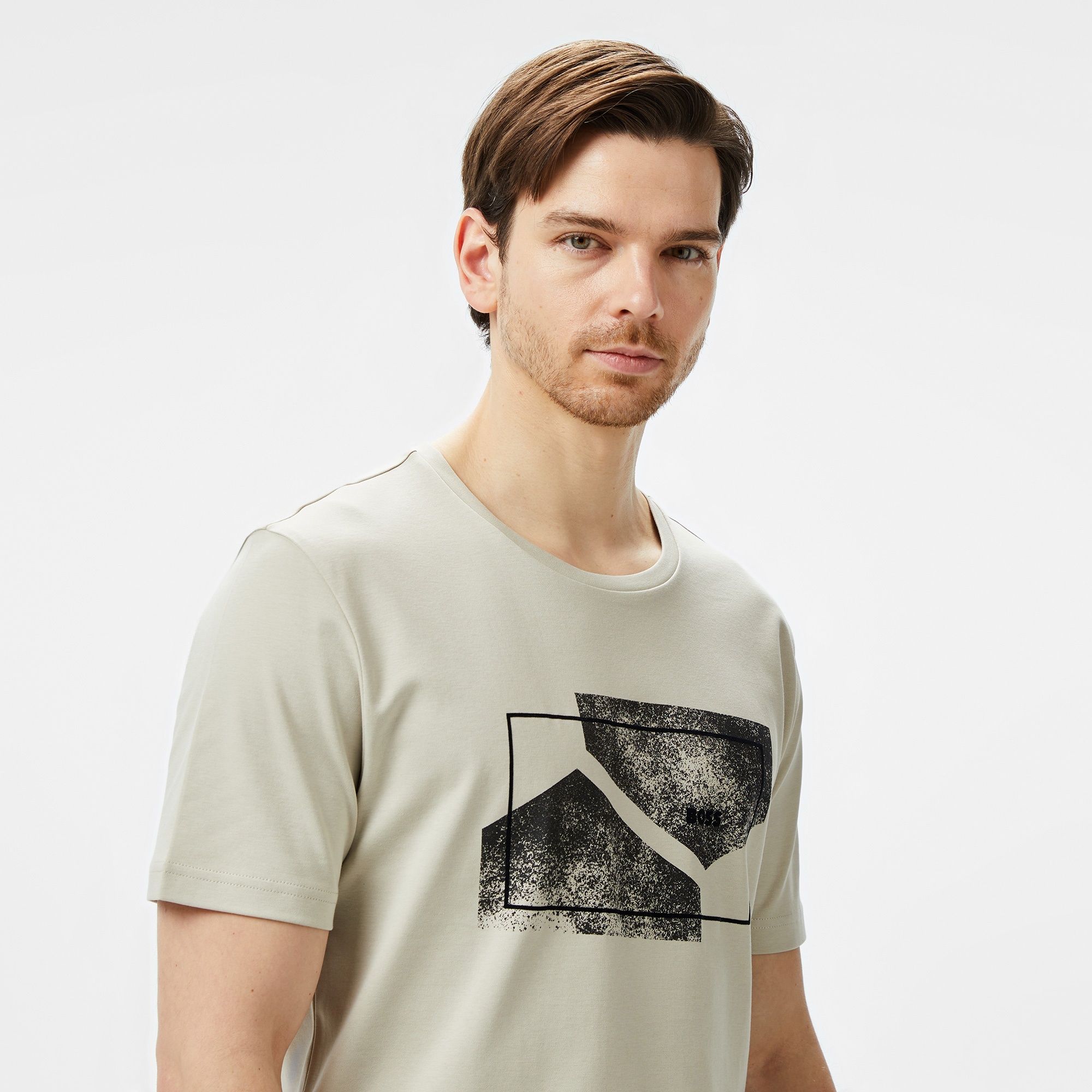 Boss Erkek Bej T-Shirt