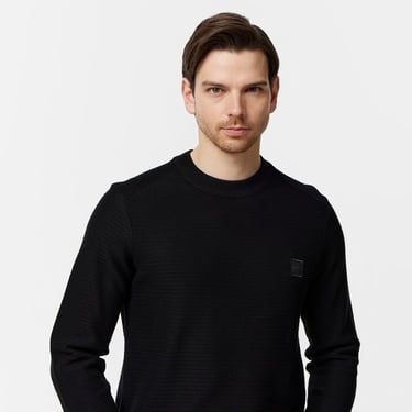  Boss Erkek Siyah Kazak