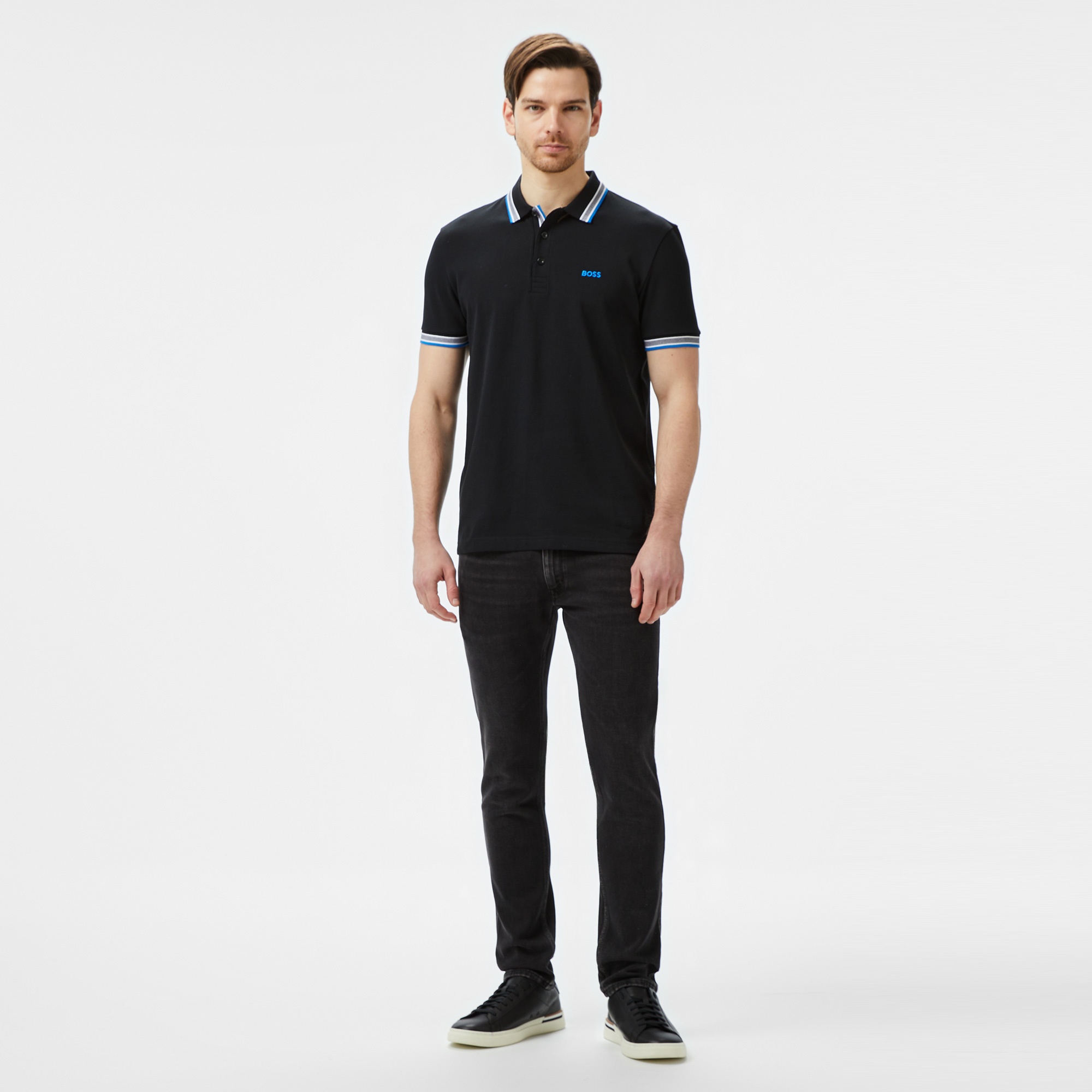 Boss Paddy Erkek Siyah Polo