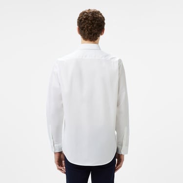  Lacoste Erkek Regular Fit Düğmeli Yaka Beyaz Gömlek