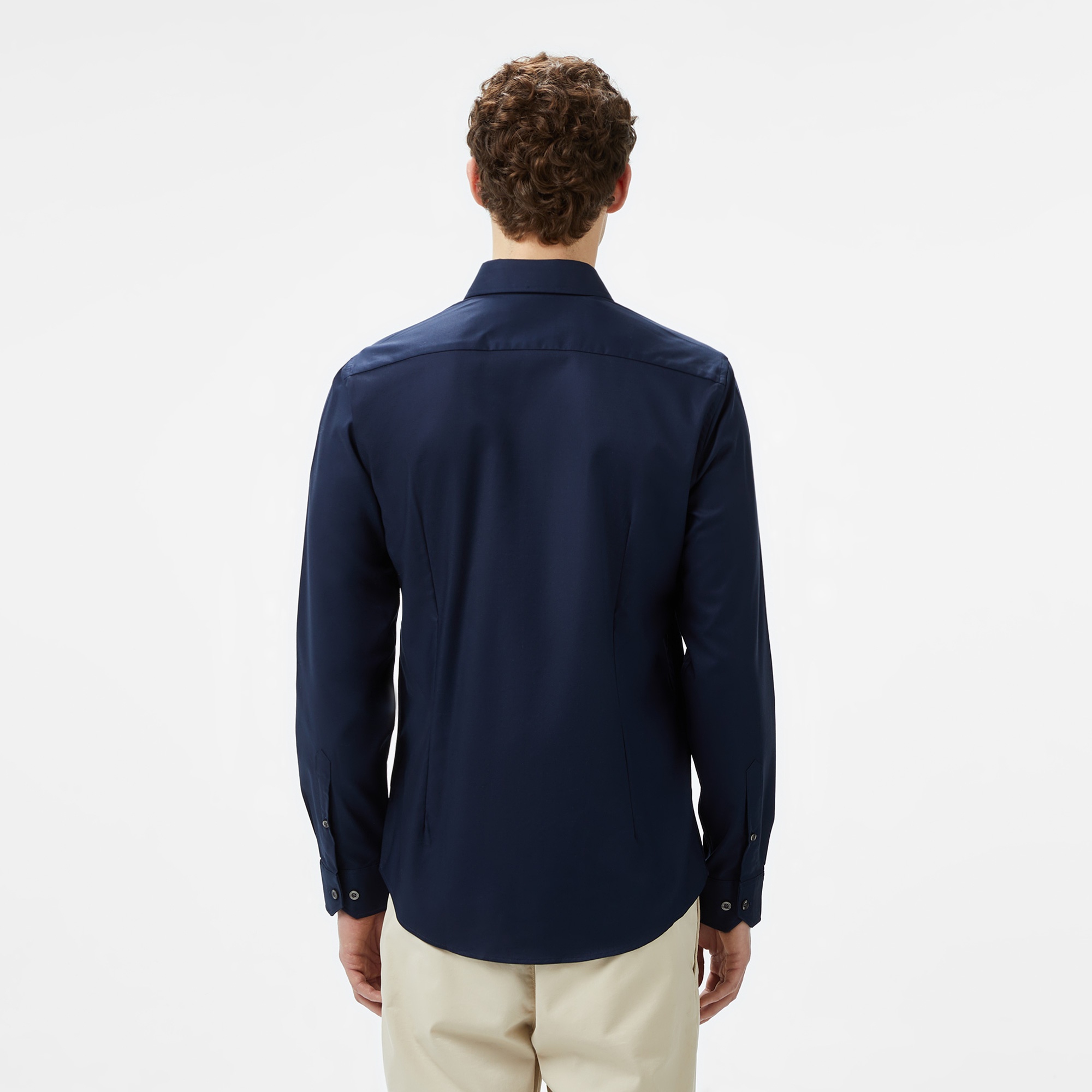 Lacoste Erkek Slim Fit Lacivert Gömlek