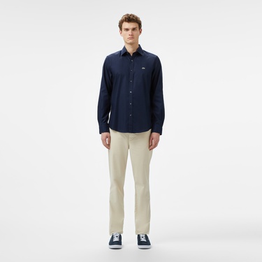  Lacoste Erkek Slim Fit Lacivert Gömlek
