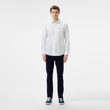  Lacoste Erkek Slim Fit Beyaz Gömlek