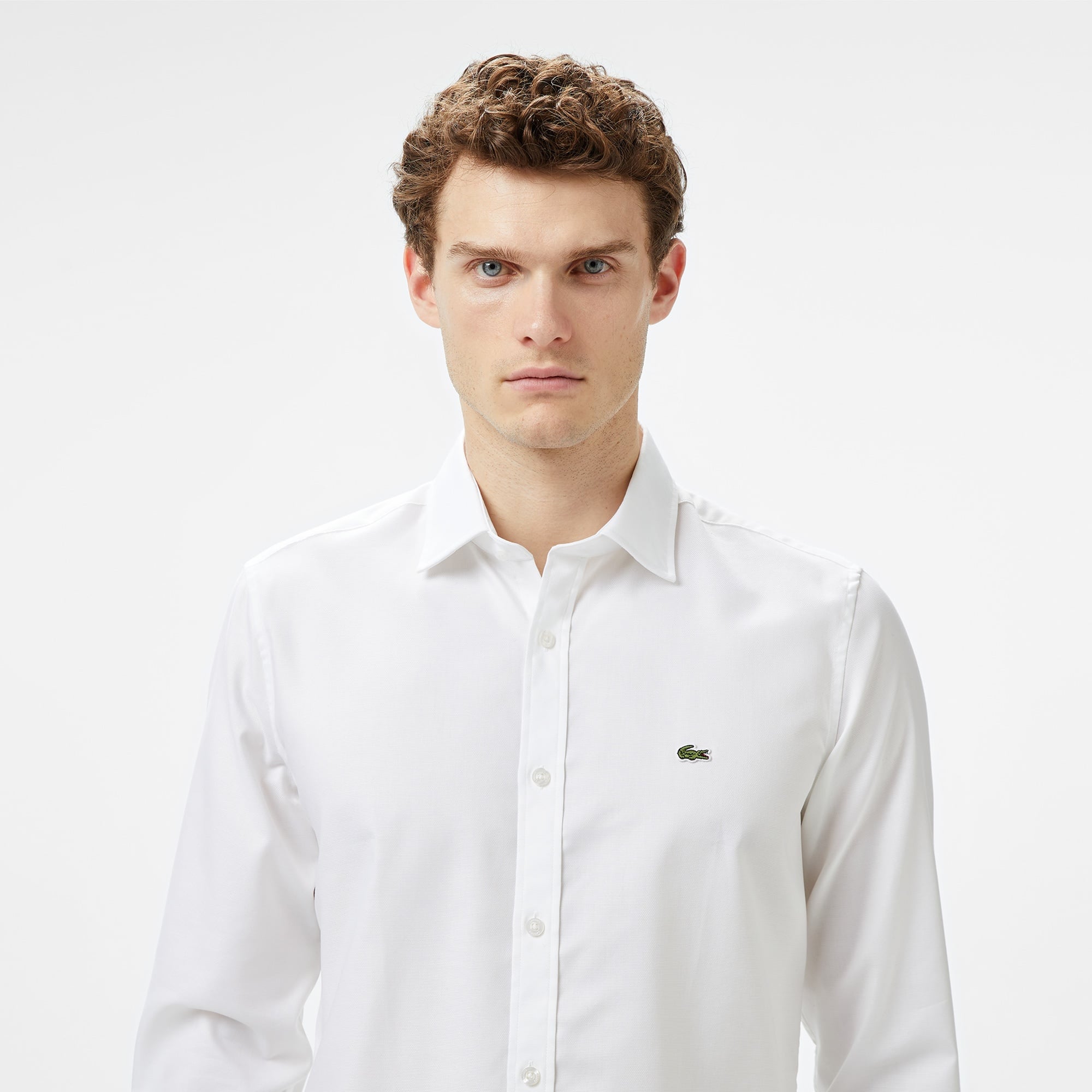 Lacoste Erkek Slim Fit Beyaz Gömlek