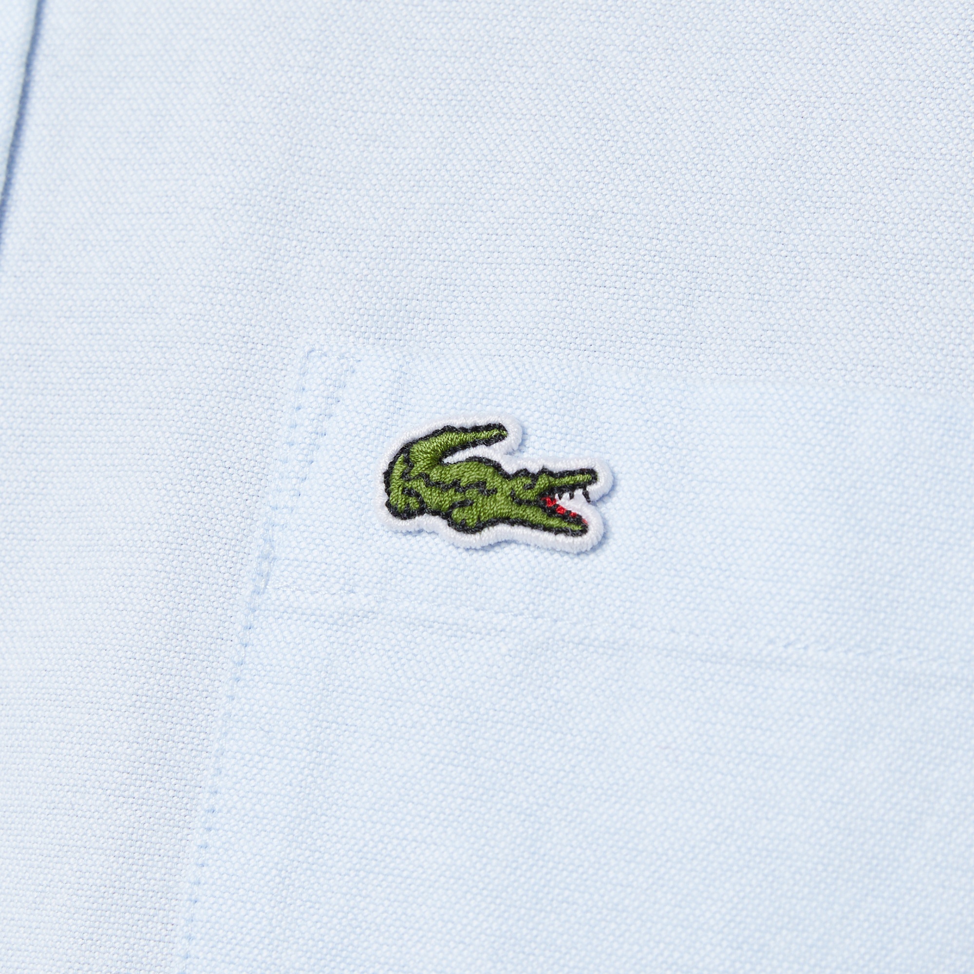 Erkek Regular Fit Düğmeli Yaka Organik Pamuk Mavi Gömlek