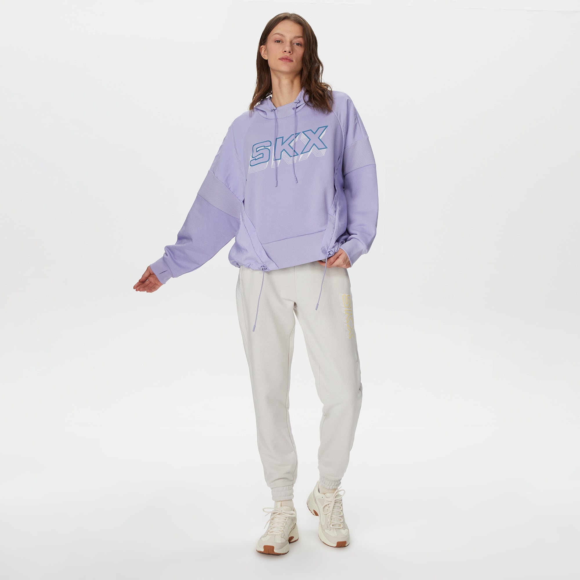  Skechers Lw Fleece Jogger Kadın Gri Günlük Eşofman Altı