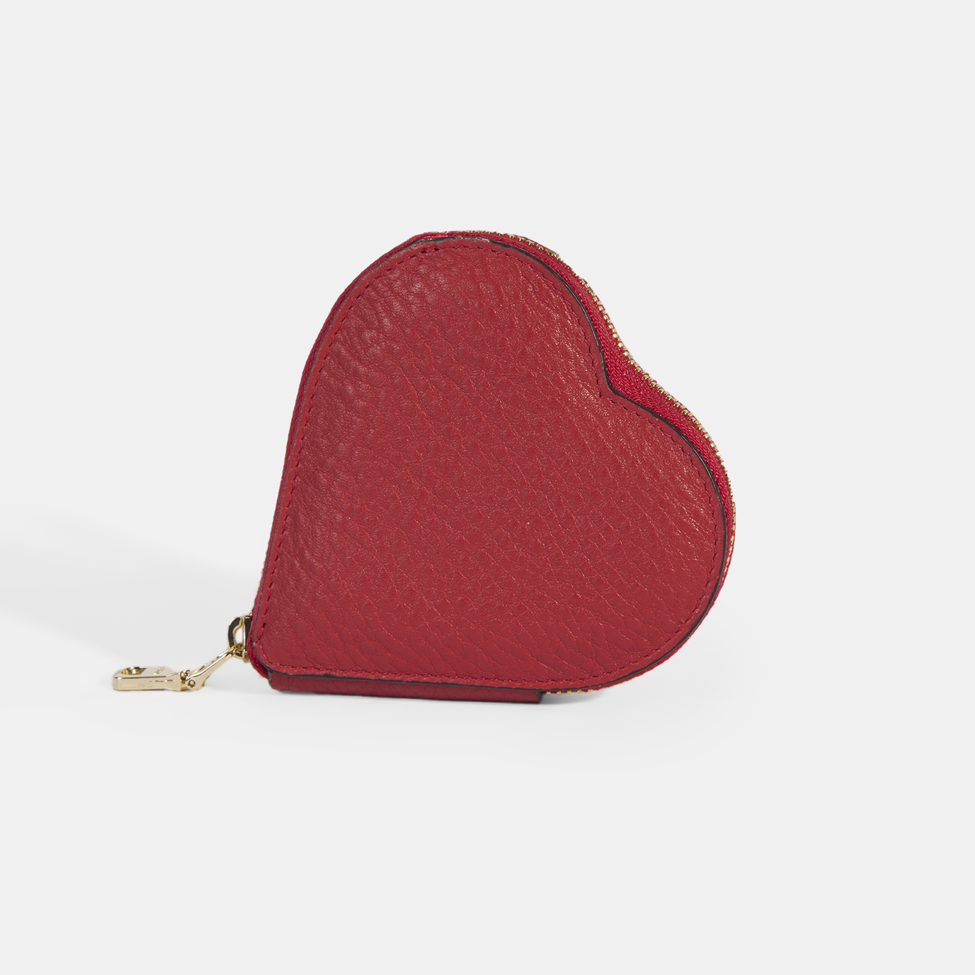 Yelena Kalpli Kırmızı Deri Cüzdan