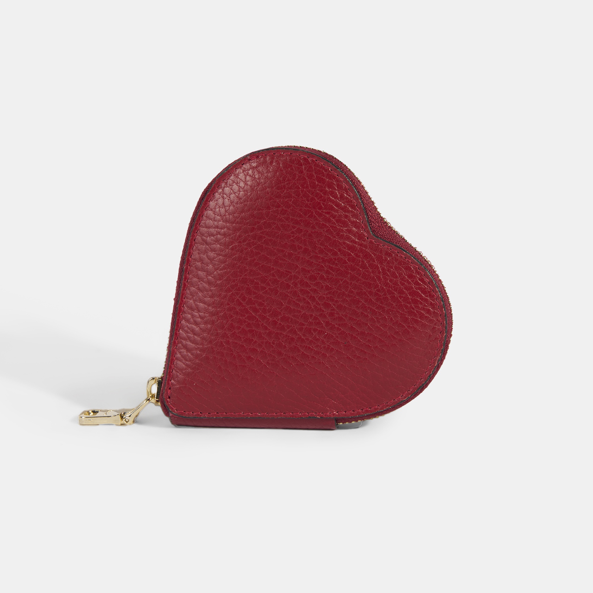 Yelena Kalpli Açık Bordo Deri Cüzdan