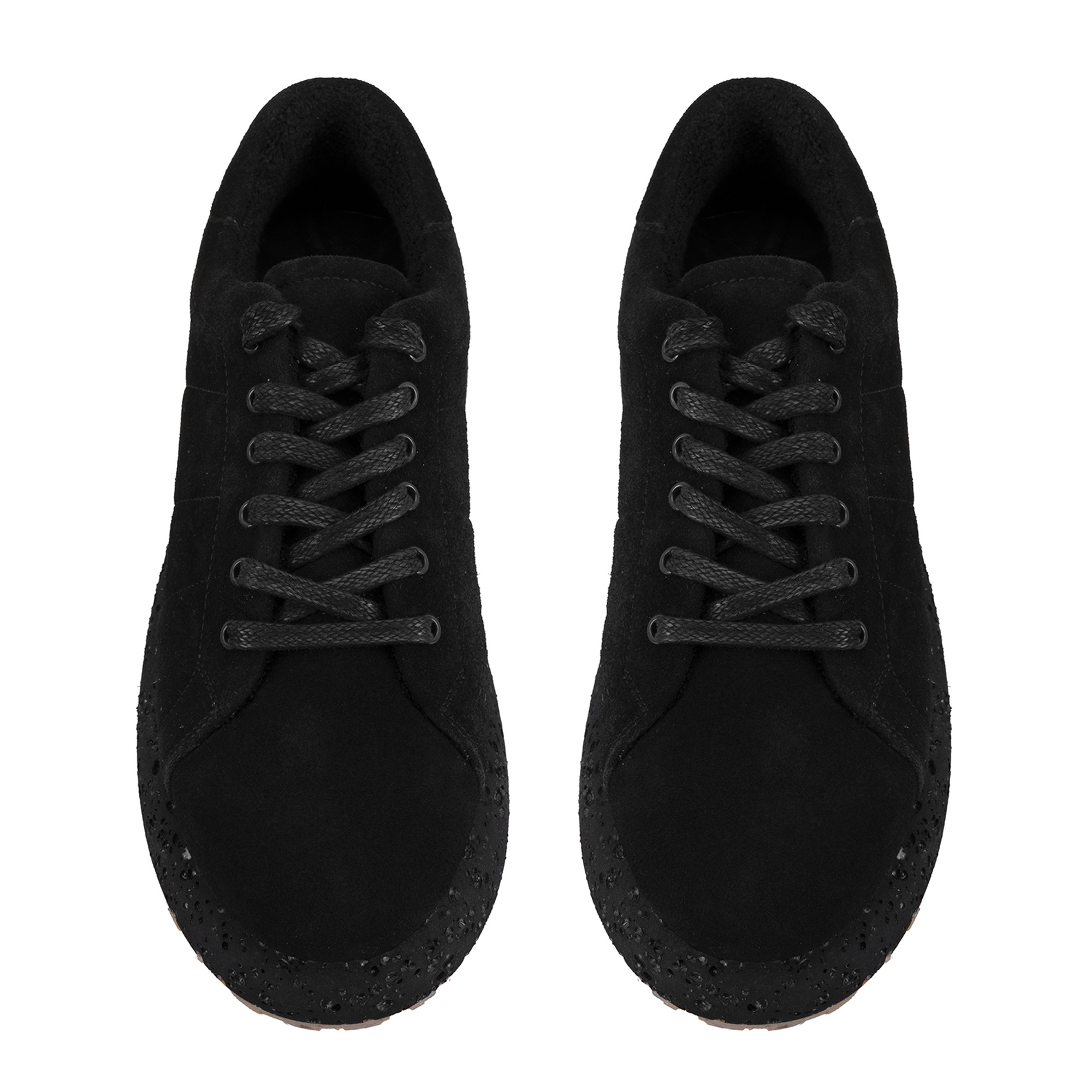 Kadın Siyah Süet Deri Günlük Ayakkabı