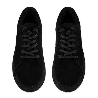  Kadın Siyah Süet Deri Günlük Ayakkabı