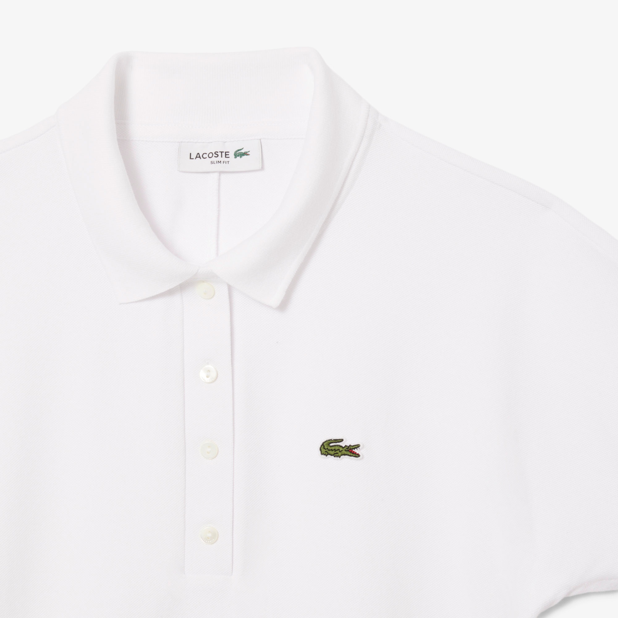 Kadın Slim Fit Beyaz Polo