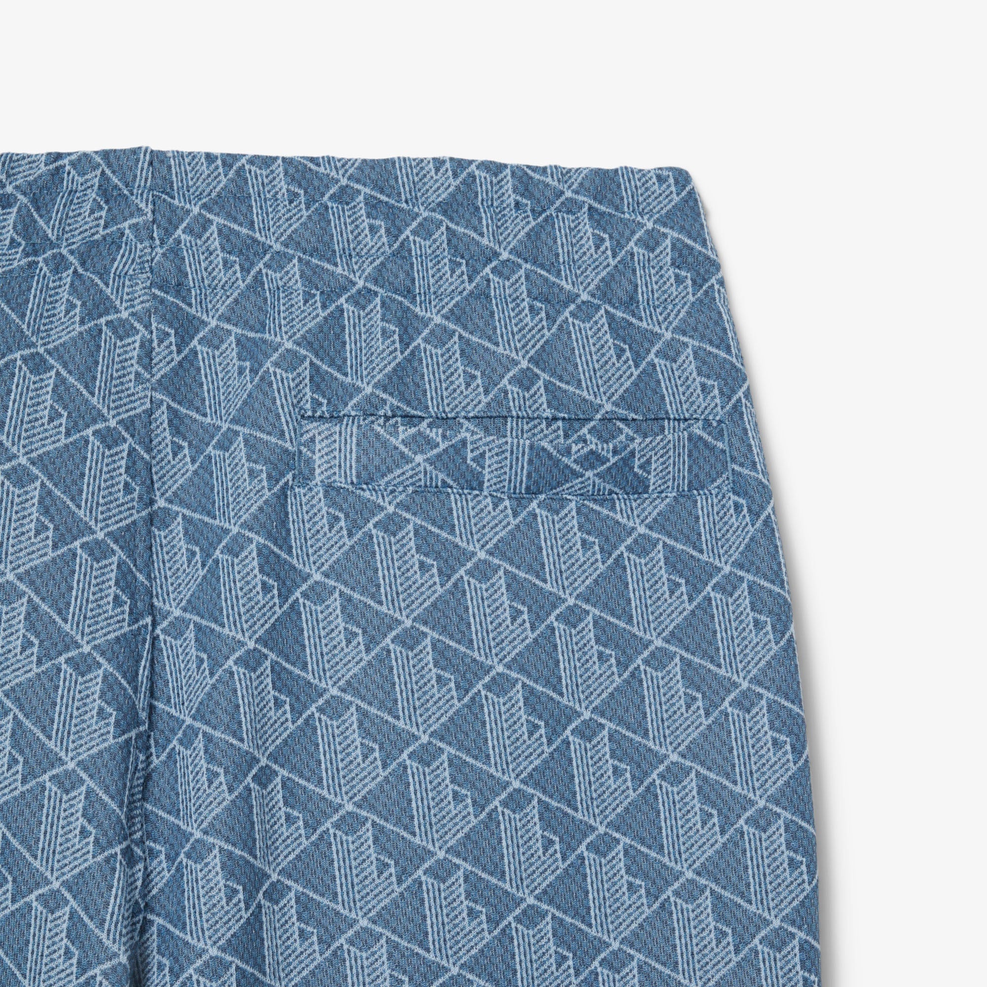 Paris Erkek Regular Fit Monogram Mavi Eşofman Altı