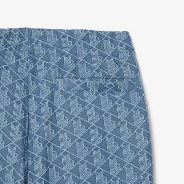  Paris Erkek Regular Fit Monogram Mavi Eşofman Altı