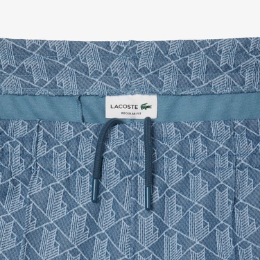  Paris Erkek Regular Fit Monogram Mavi Eşofman Altı