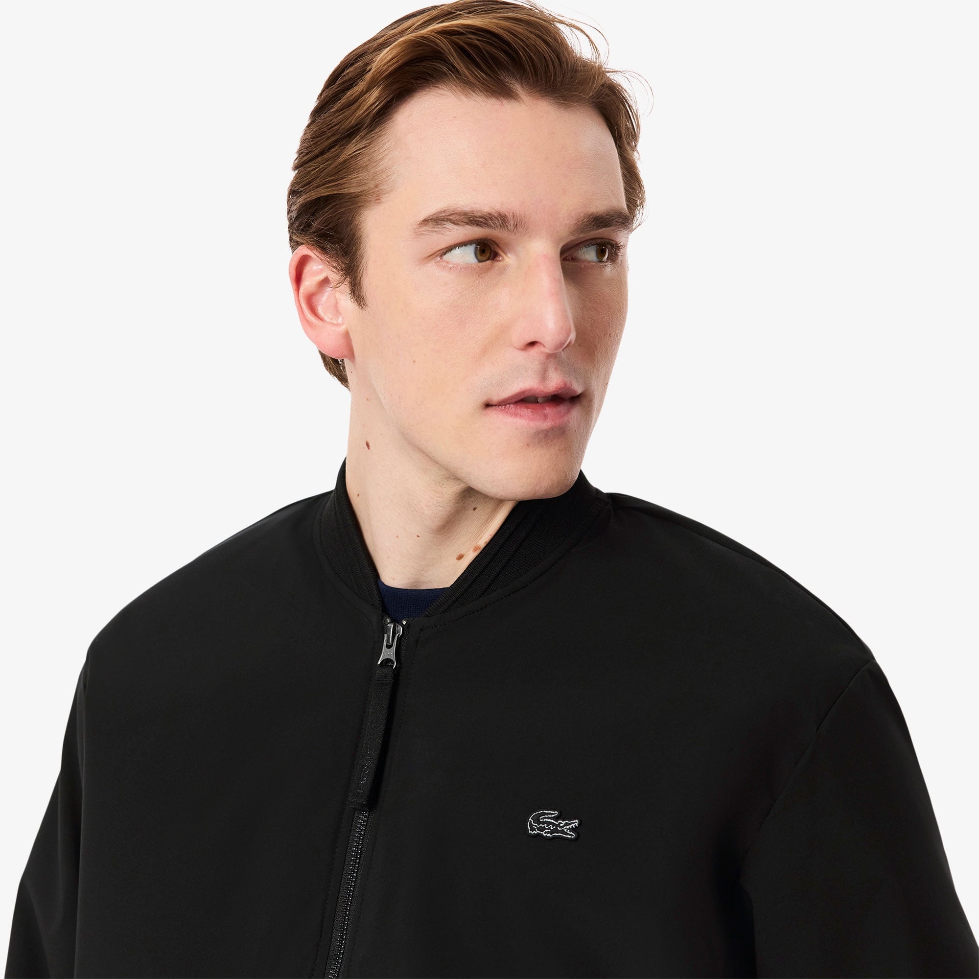 Lacoste Erkek Hakim Yaka Siyah Bomber Ceket