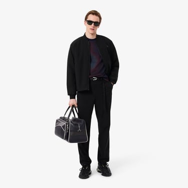  Lacoste Erkek Hakim Yaka Siyah Bomber Ceket