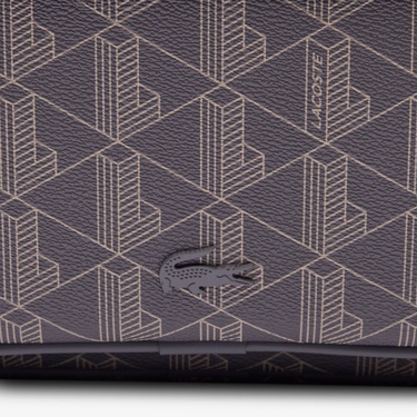  Lacoste The Blend Erkek Monogram Gri Sırt Çantası