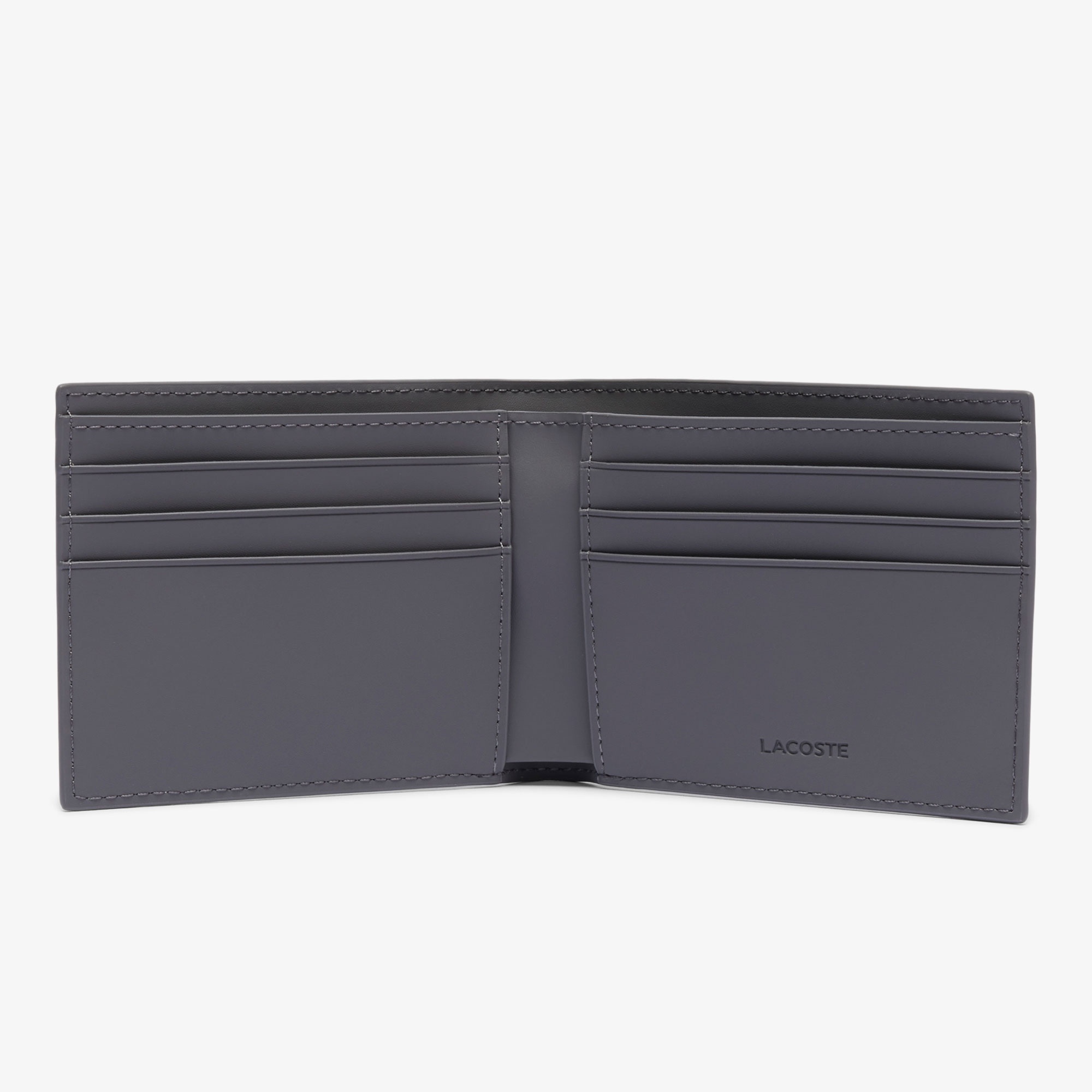 Lacoste The Blend Erkek Monogram Gri Cüzdan