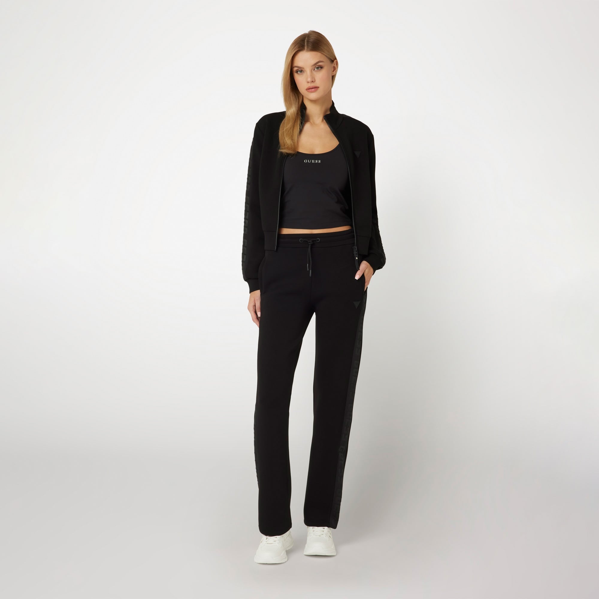 Guess Brenda Scubaaight Kadın Siyah Eşofman Altı