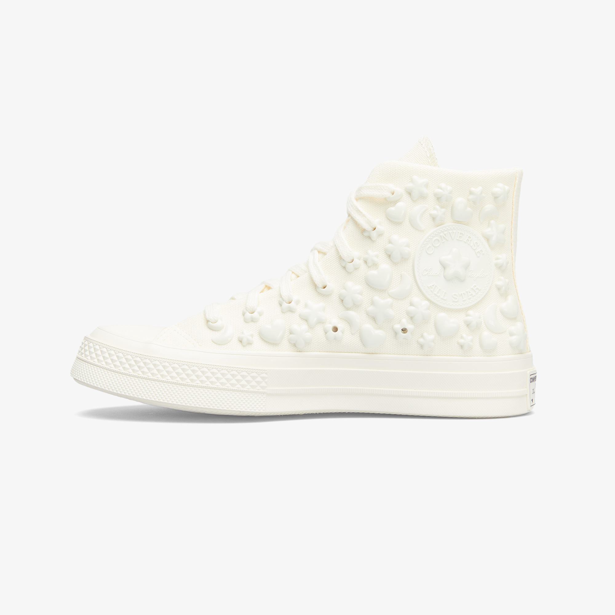 Converse Converse Krem Chuck 70 3D Charms Kadın Beyaz Sneaker | FashFed Krem - 3. görsel
