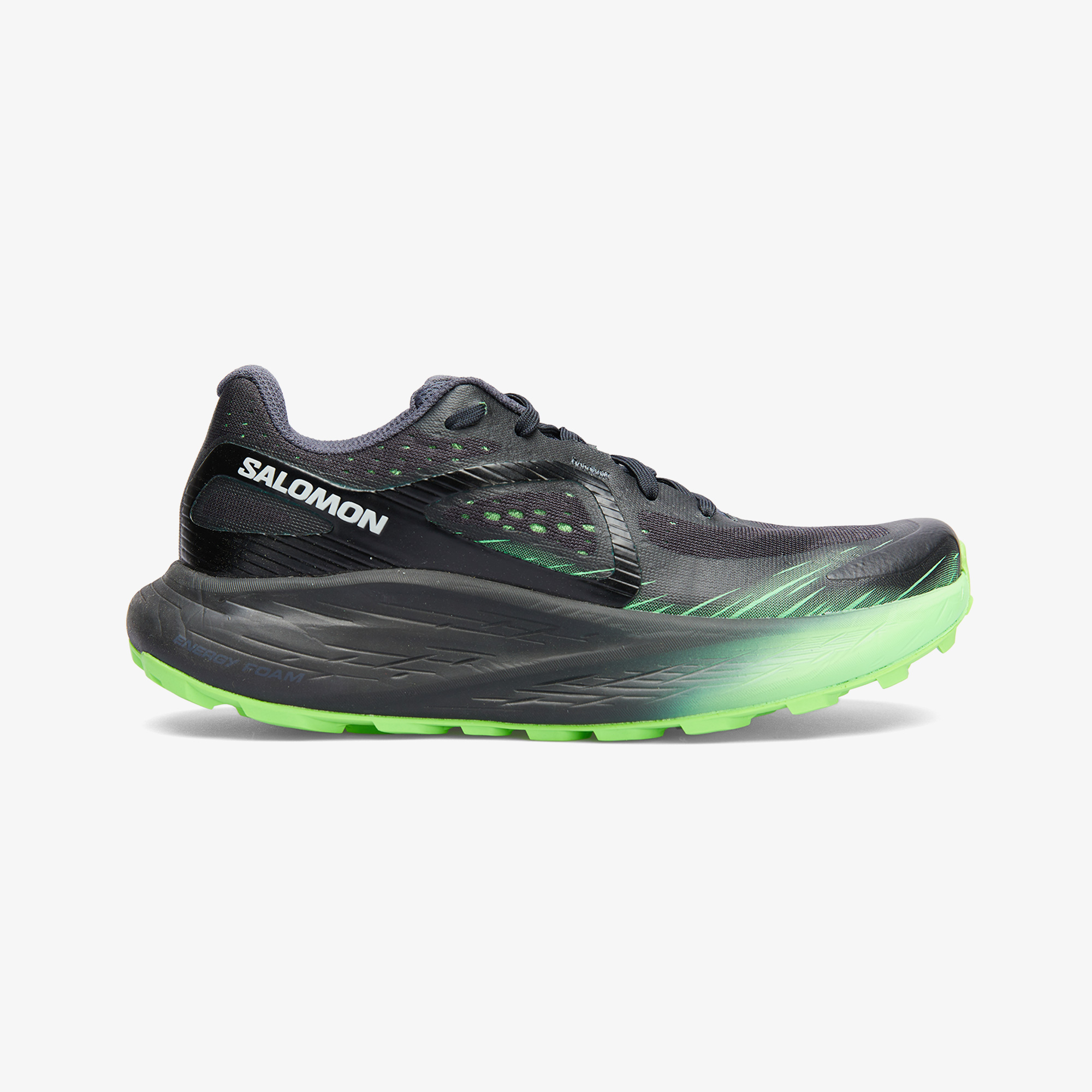  Salomon Glide Max Erkek Siyah/Yeşil Koşu Ayakkabısı