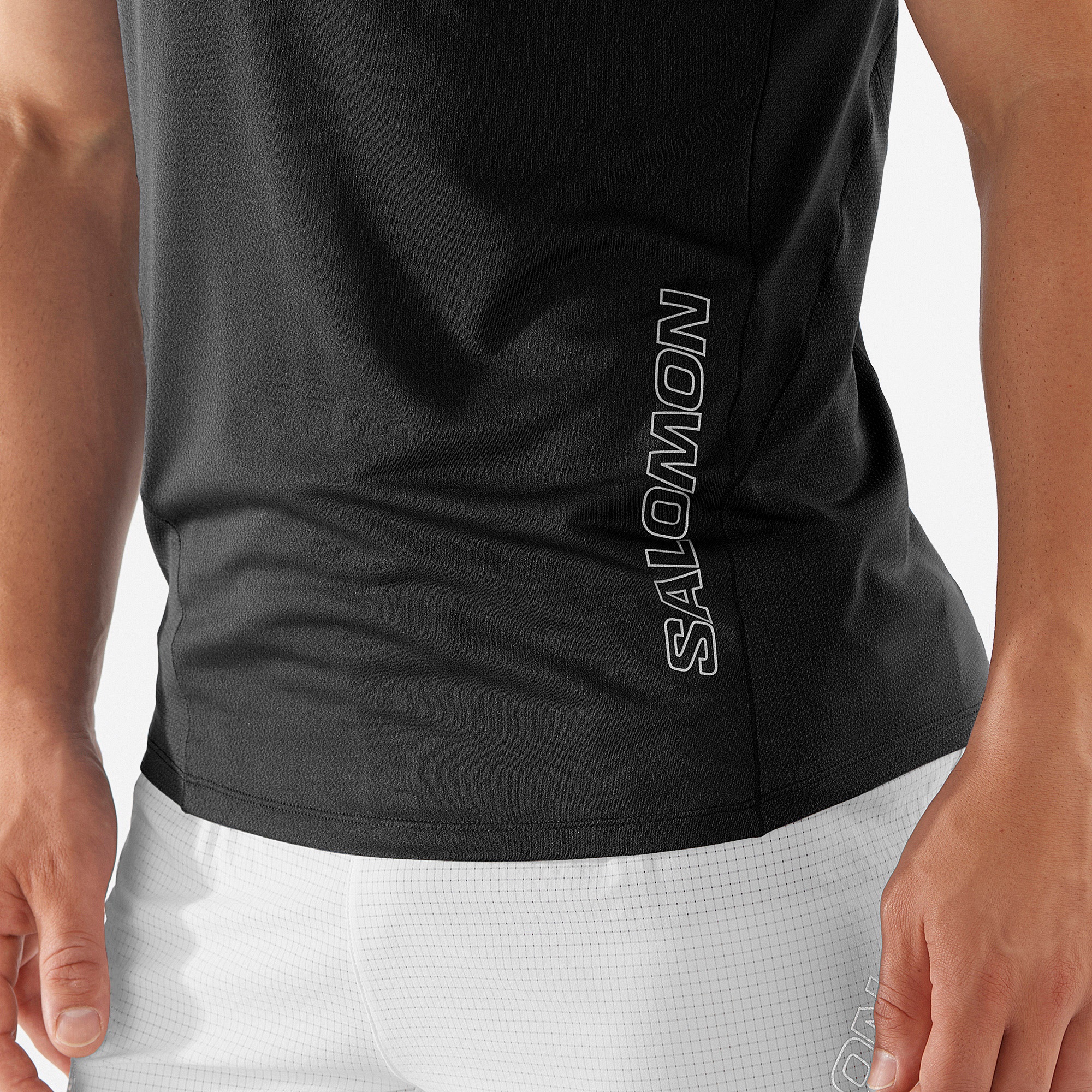 Salomon Sense Aero Erkek Siyah Koşu T-Shirt