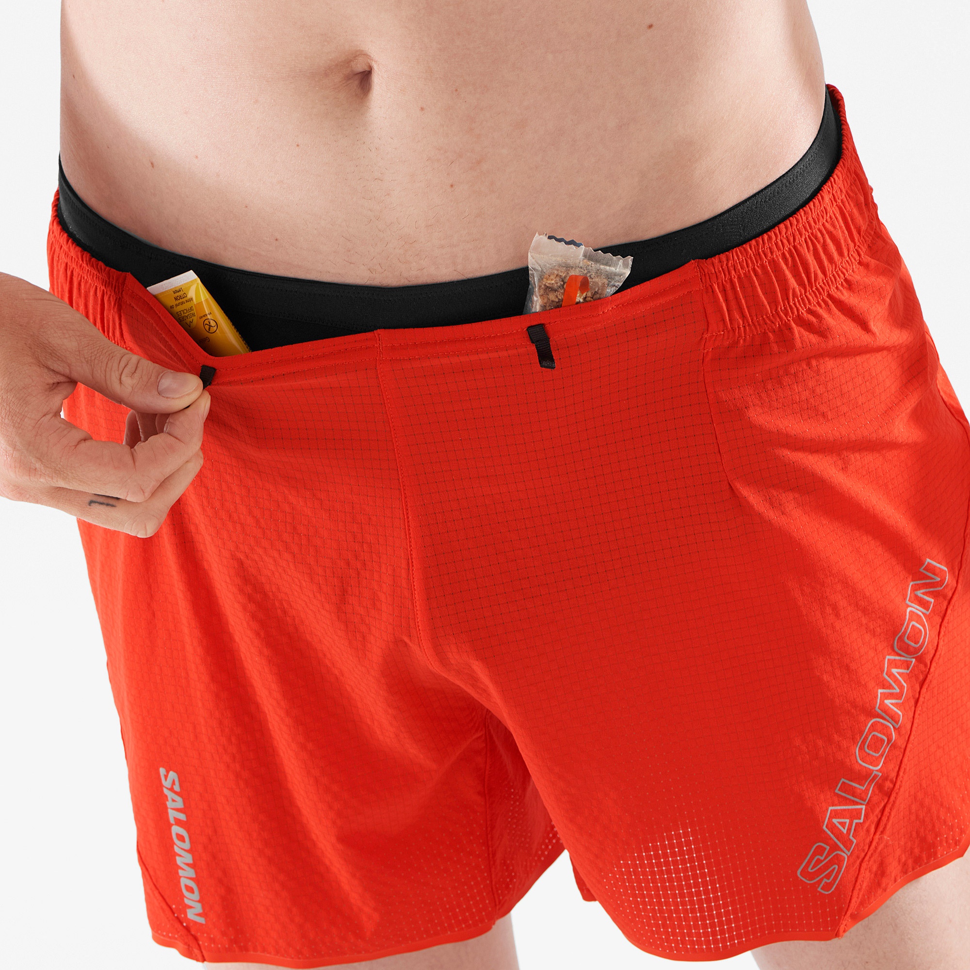 Salomon Sense Aero 5 Erkek Turuncu Koşu Şortu